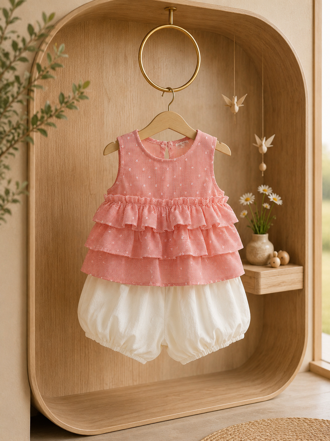 Sweet Waffle Tiered Dress