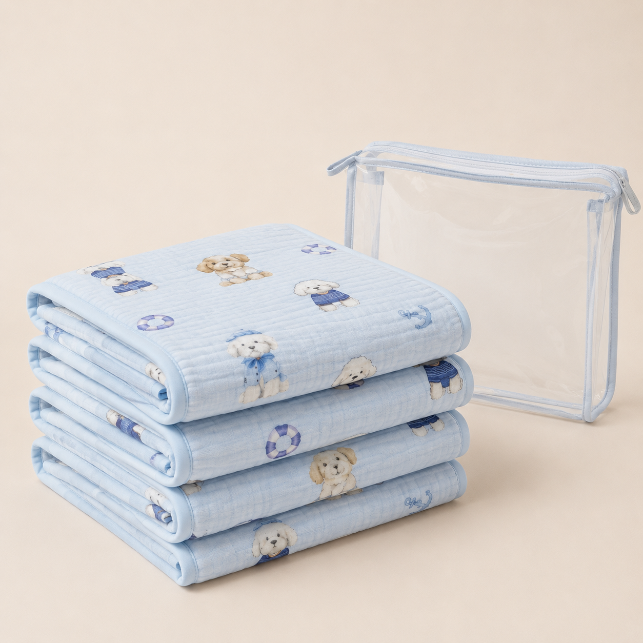 Ocean Paws muslin blanket