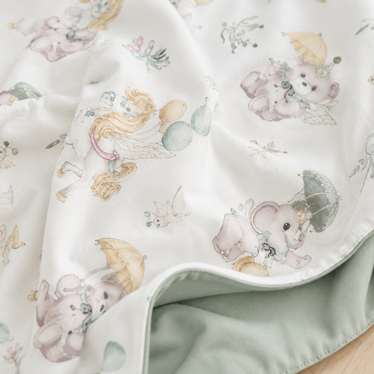 Dreamland Parade Reversible Baby Blanket