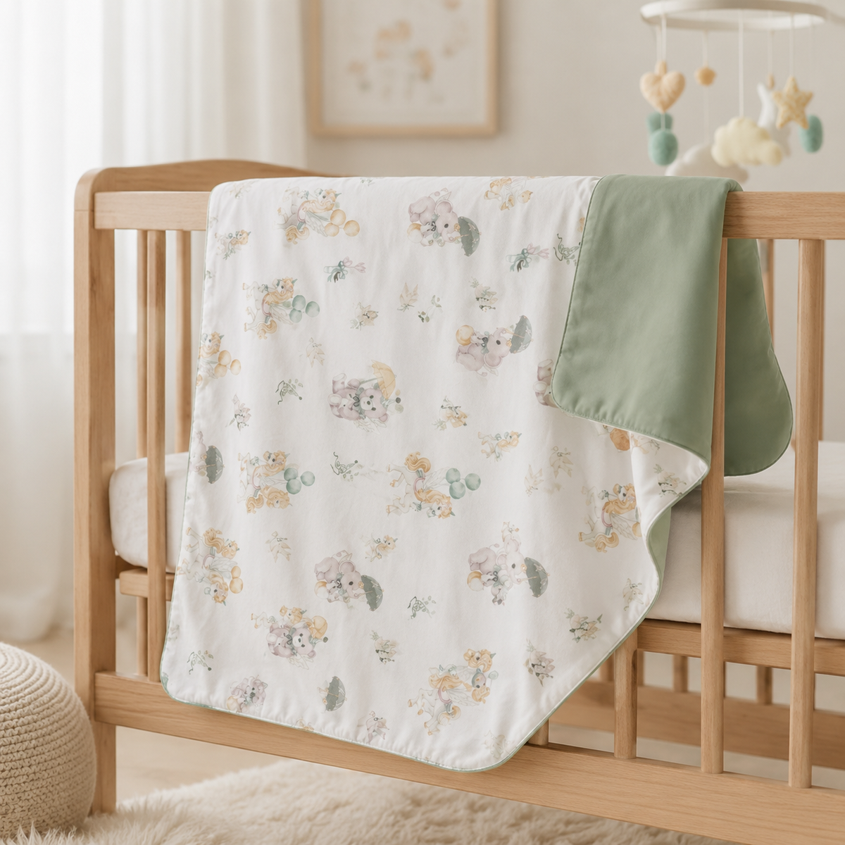 Dreamland Parade Reversible Baby Blanket