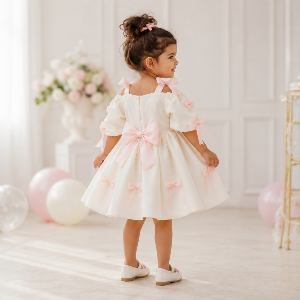 Blush Bow Princess Dress