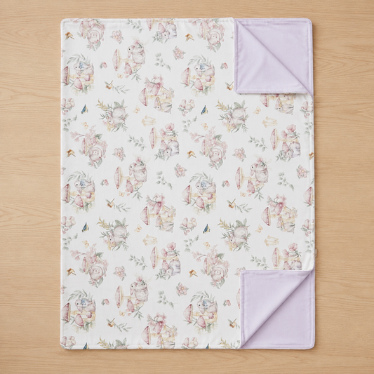 Melodic Meadows Quilt Blanket