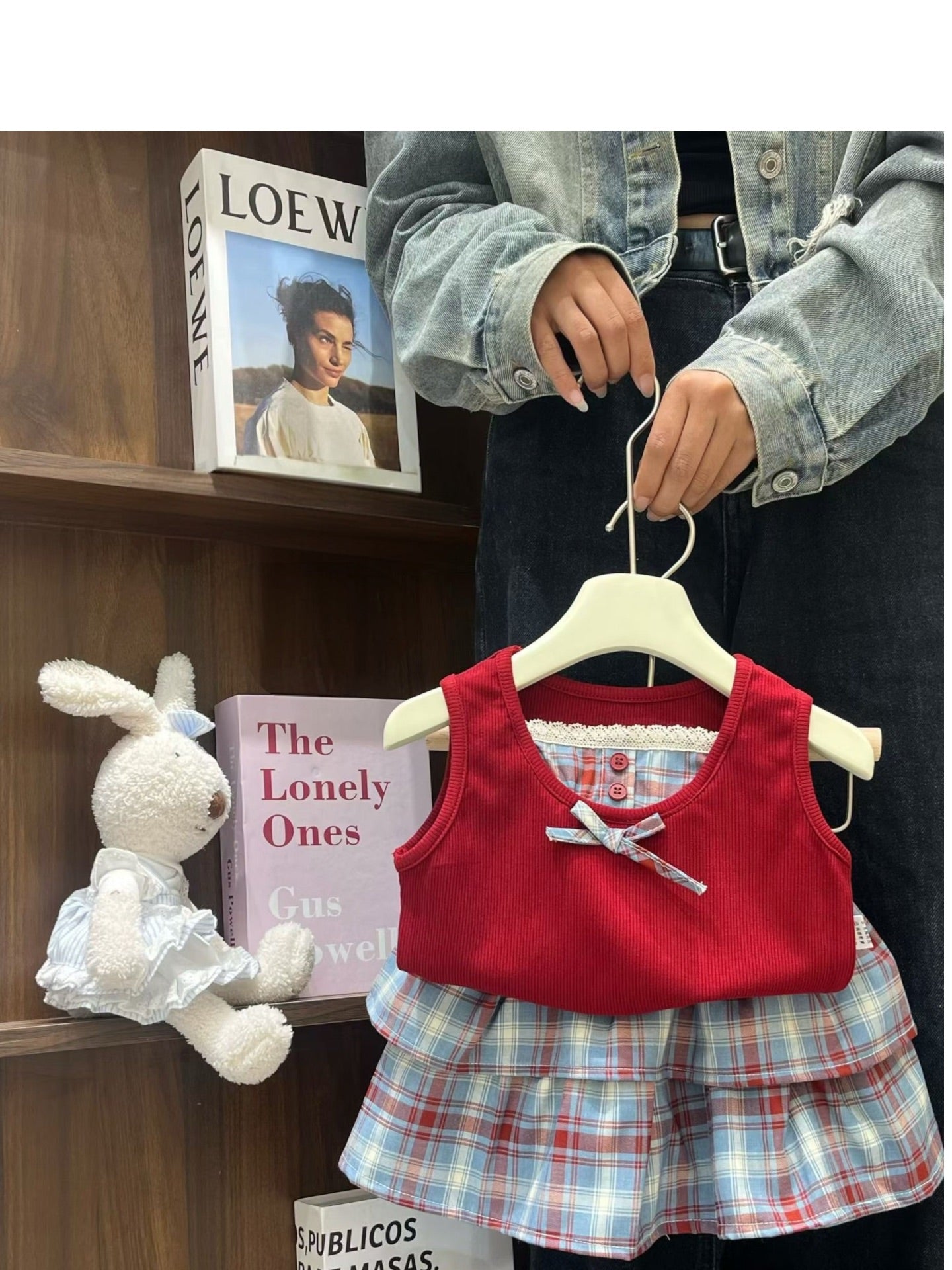 Plaid Twirl Skirt Set