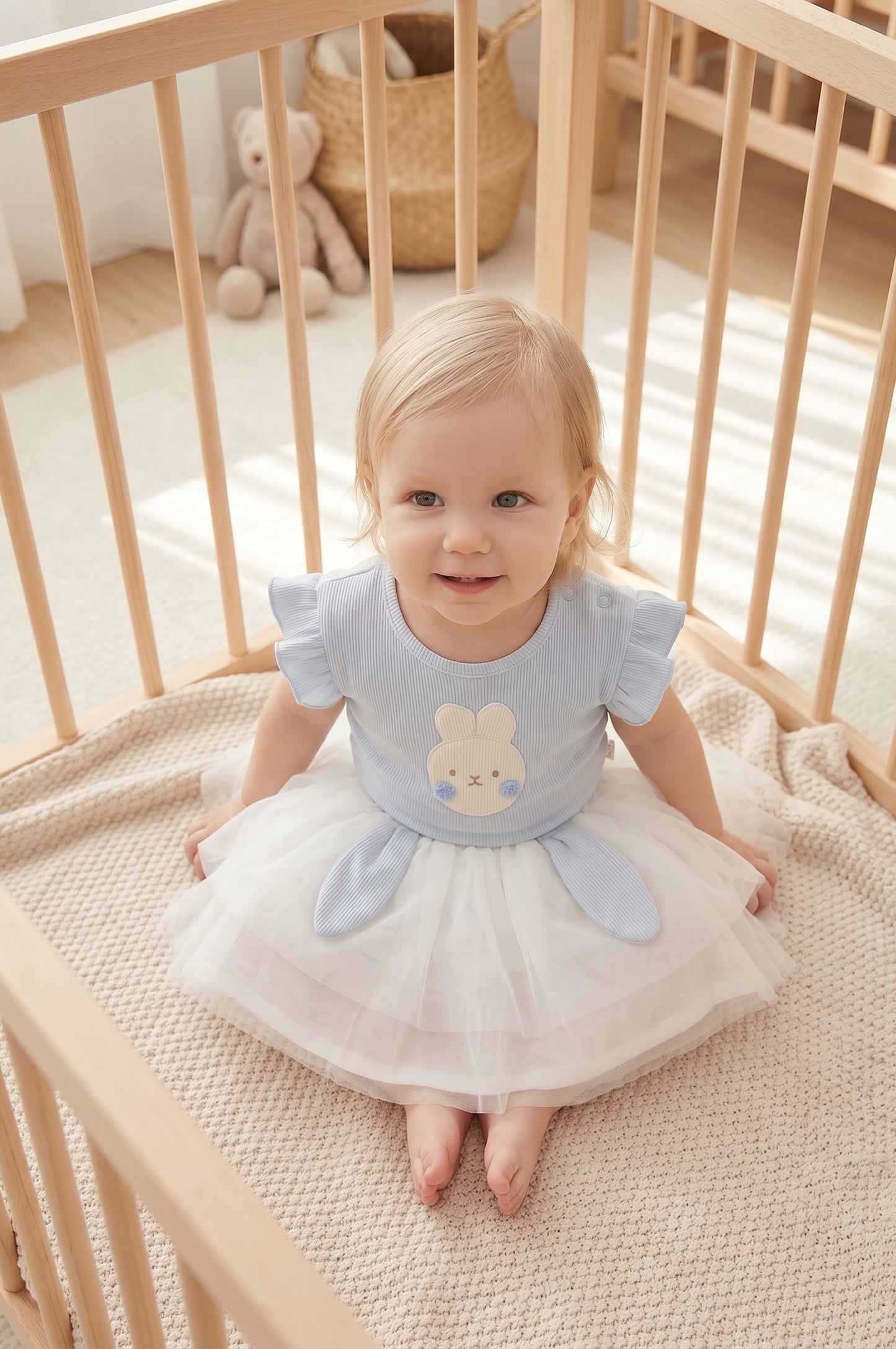 BabyVerse Bunny Tulle Skirt Set