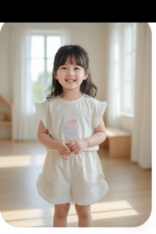 Sweet Treat Ruffle Shorts Set