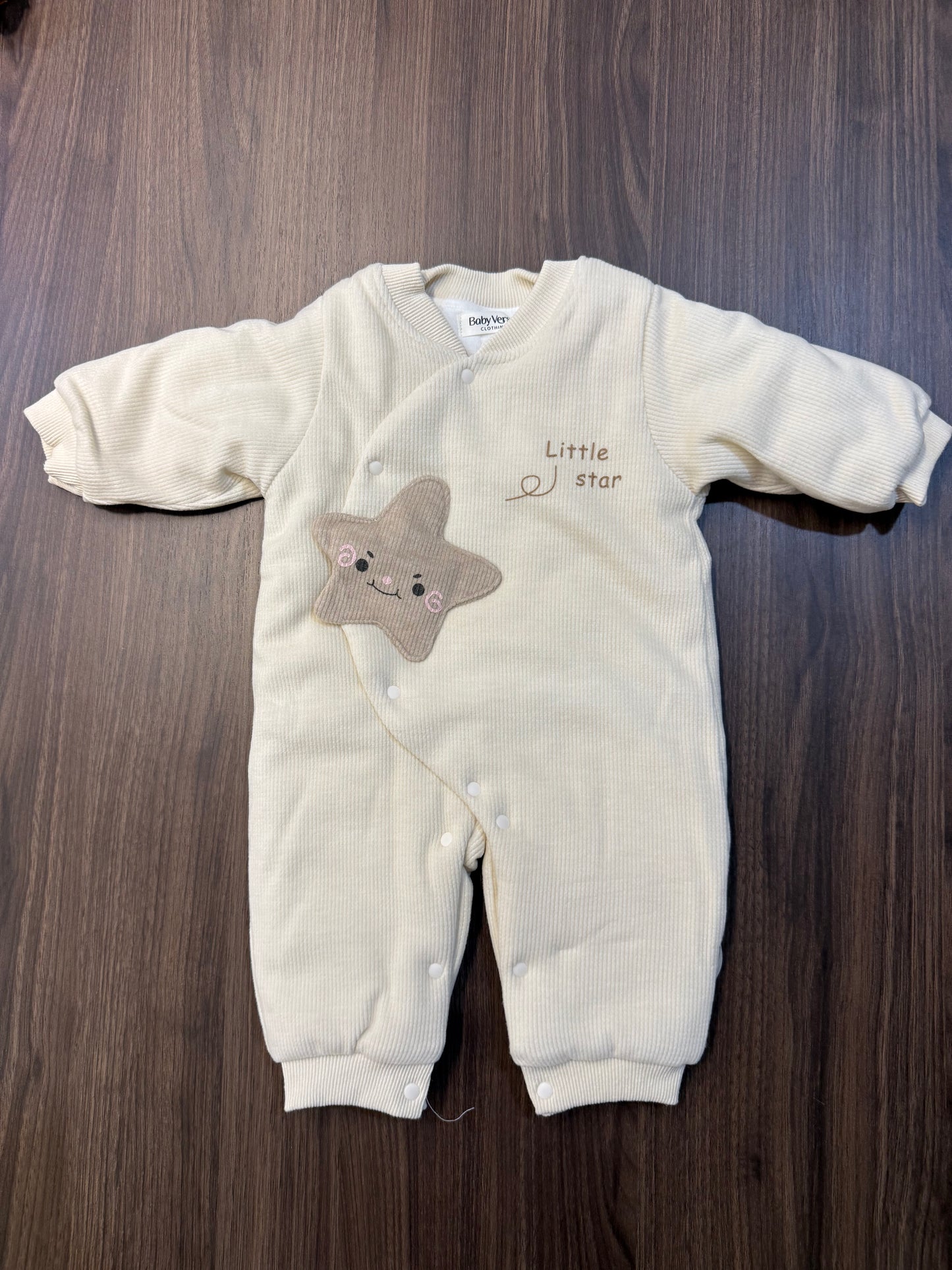Little Star Winter Ribbed Romper