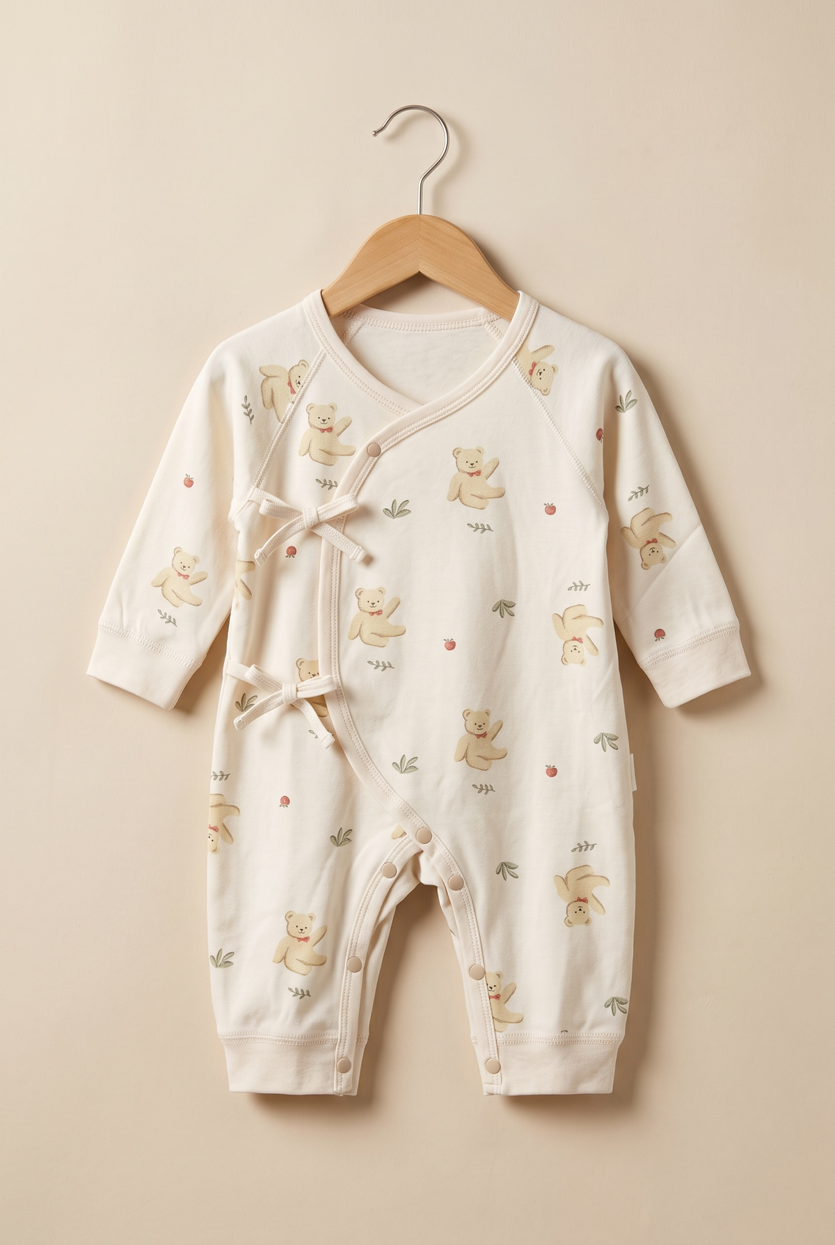 Teddy Bear Garden Wrap Baby Winter Romper