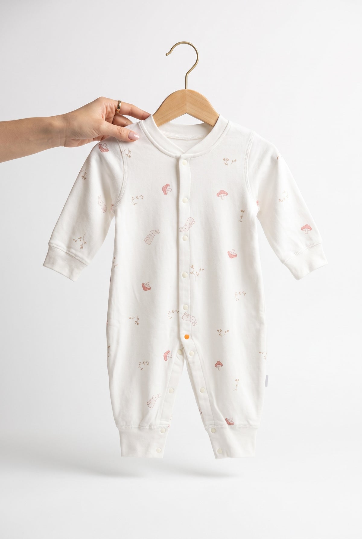 Little Meadow Bunny Full-Sleeve Winter Romper