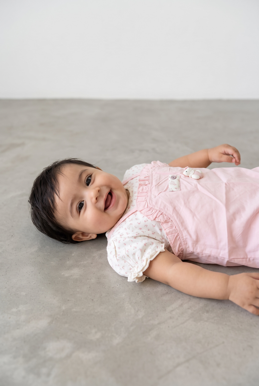 Happy Puppy Pinafore Dungaree Set