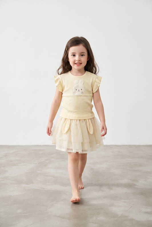BabyVerse Bunny Tulle Skirt Set