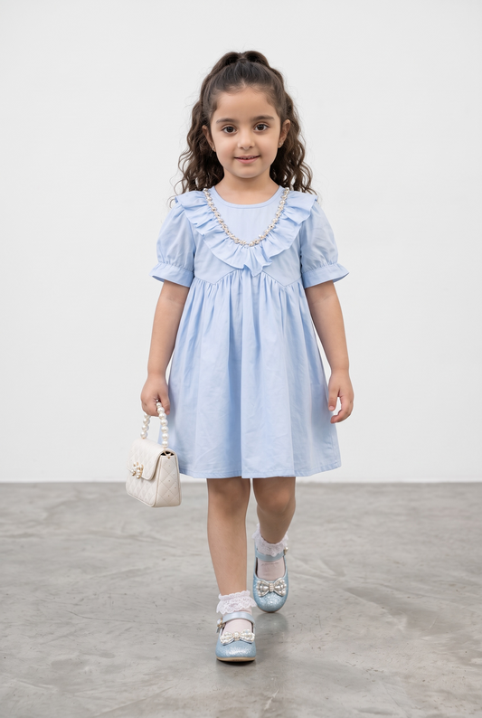 Pearl Frill Party Dress