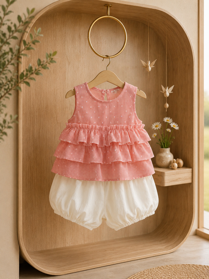 Sweet Waffle Tiered Dress