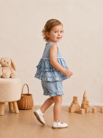 Ruffle Denim Dream Co-Ord Set