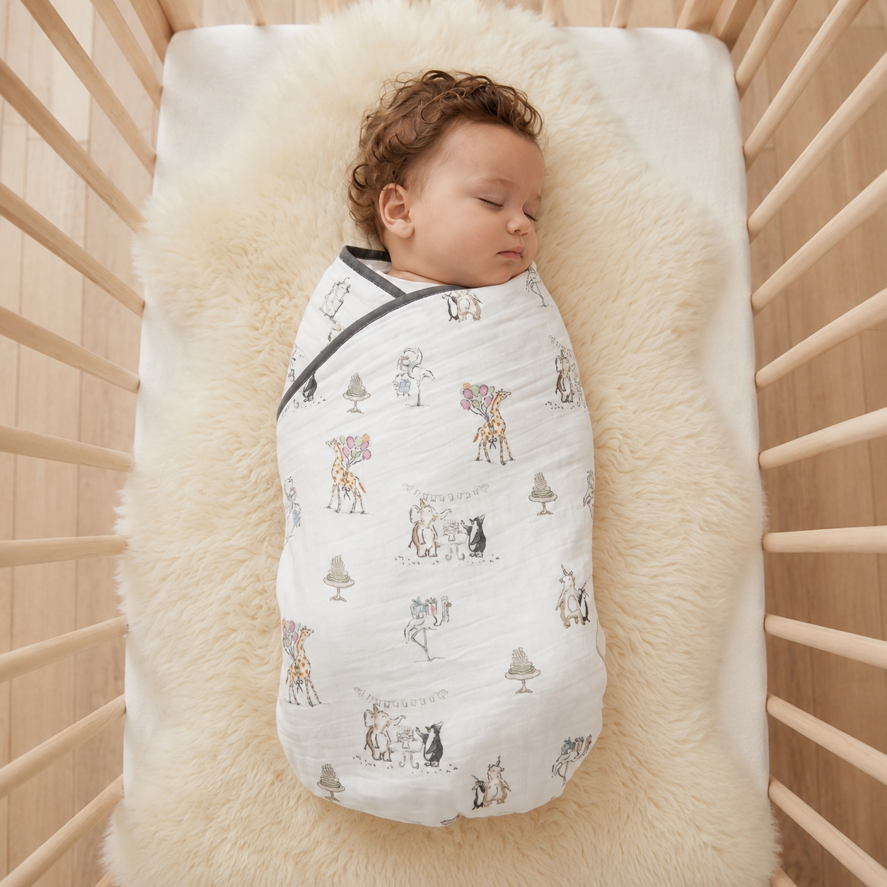 Party Parade Muslin  Blanket
