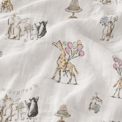 Party Parade Muslin  Blanket