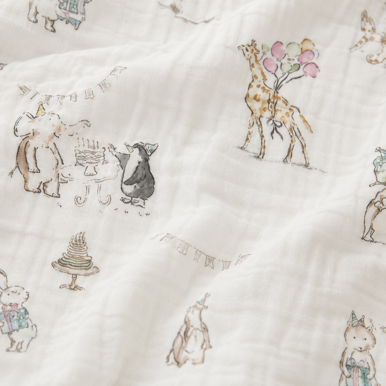 Party Parade Muslin  Blanket