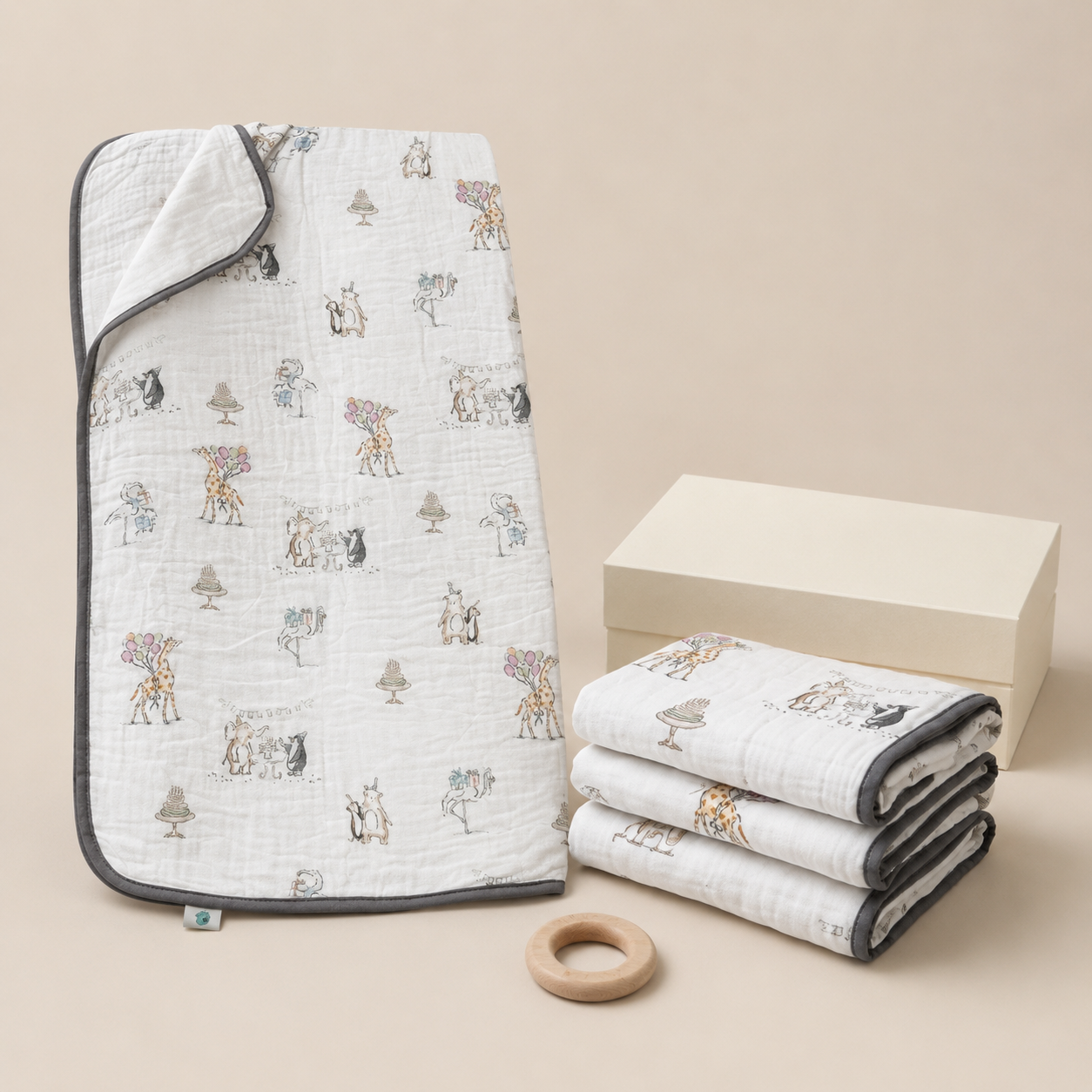 Party Parade Muslin  Blanket
