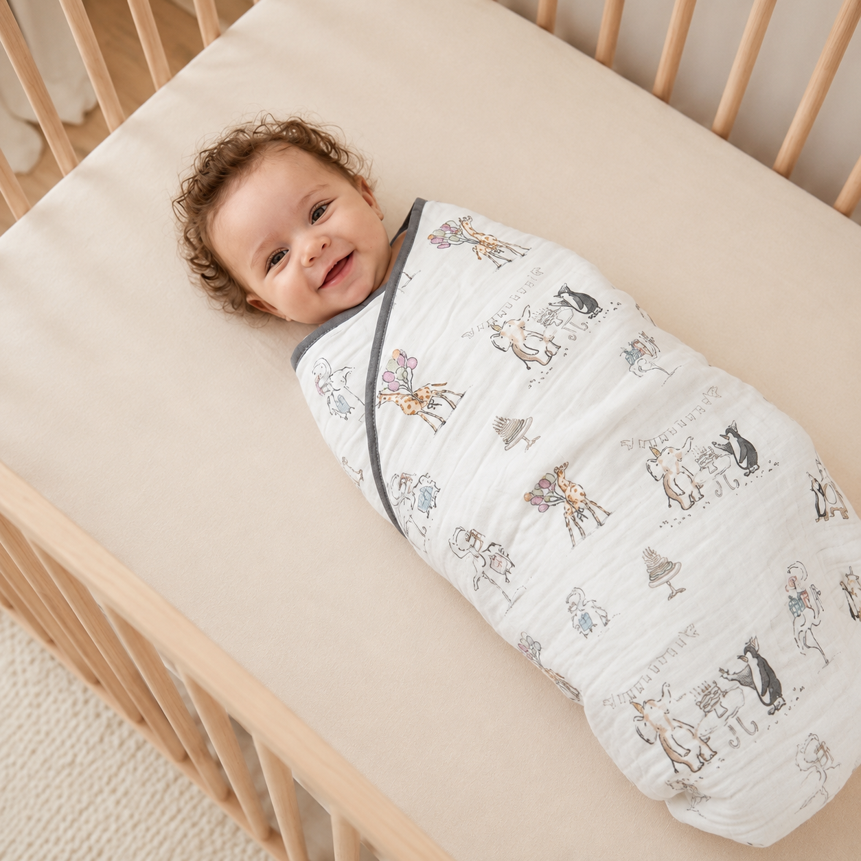 Party Parade Muslin  Blanket