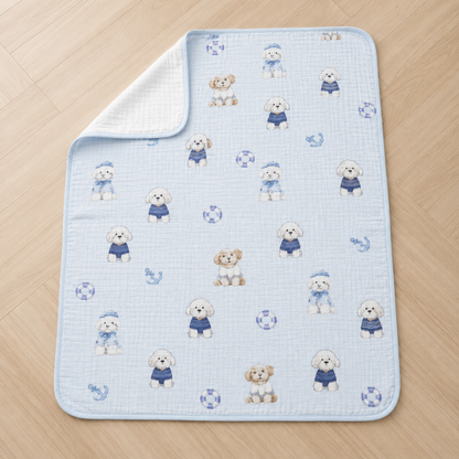 Ocean Paws muslin blanket