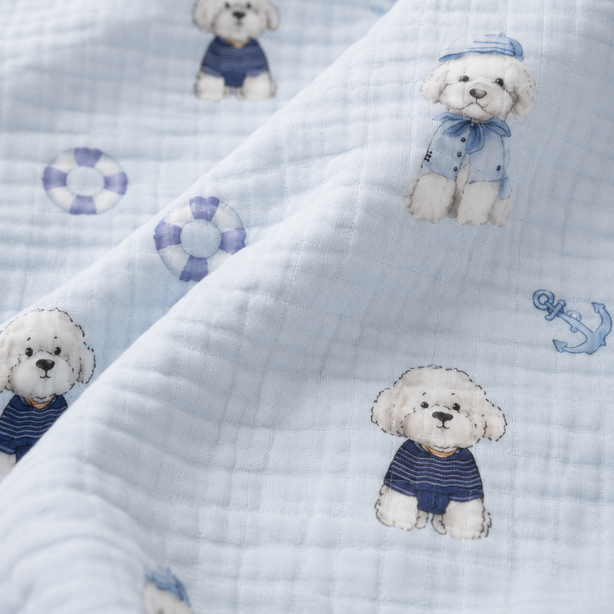 Ocean Paws muslin blanket