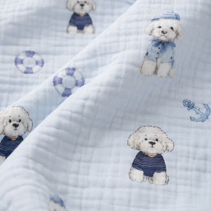 Ocean Paws muslin blanket
