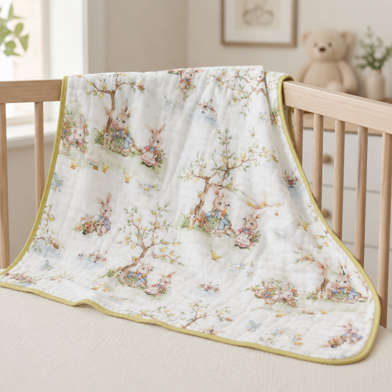Enchanted Garden Muslin Blanket