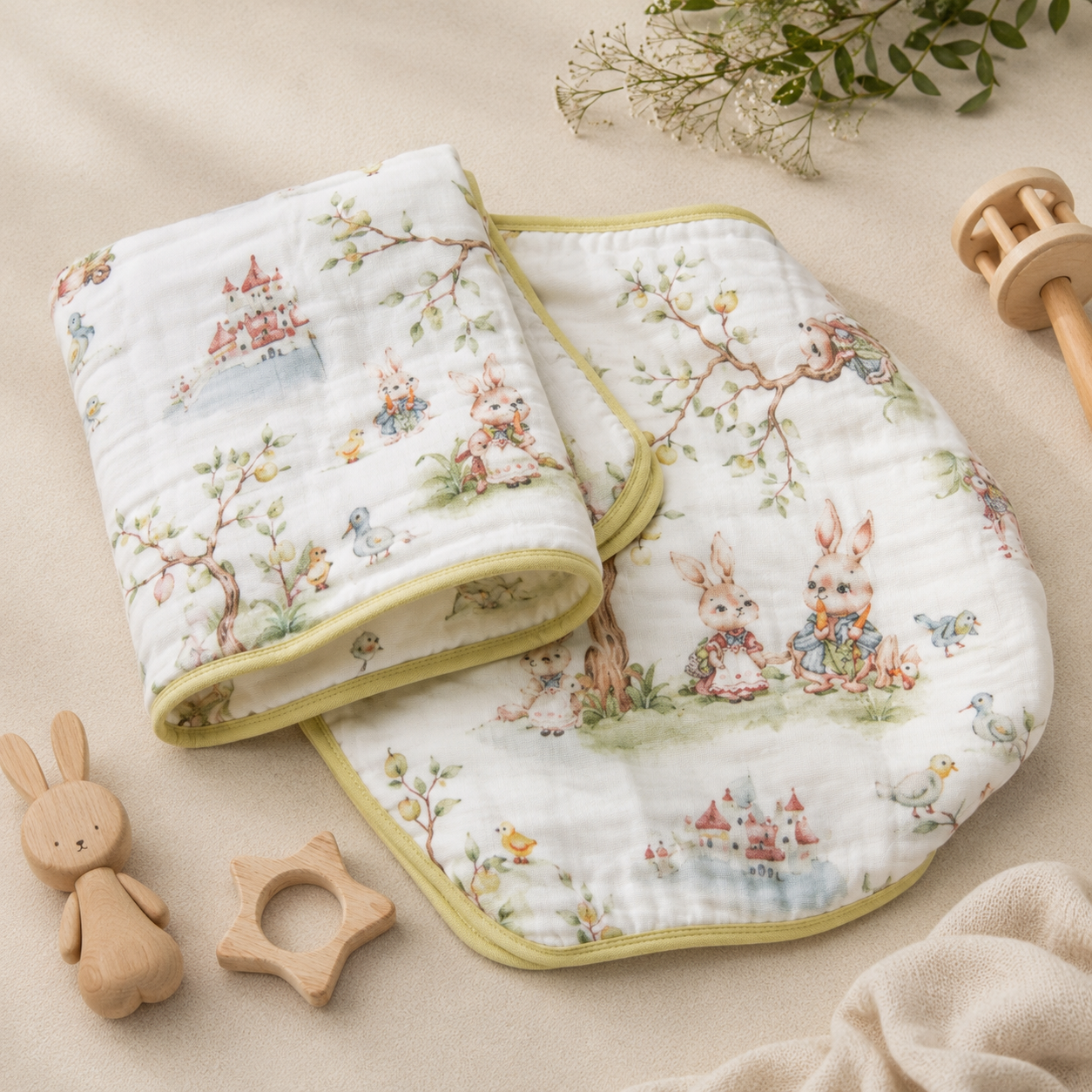 Enchanted Garden Muslin Blanket