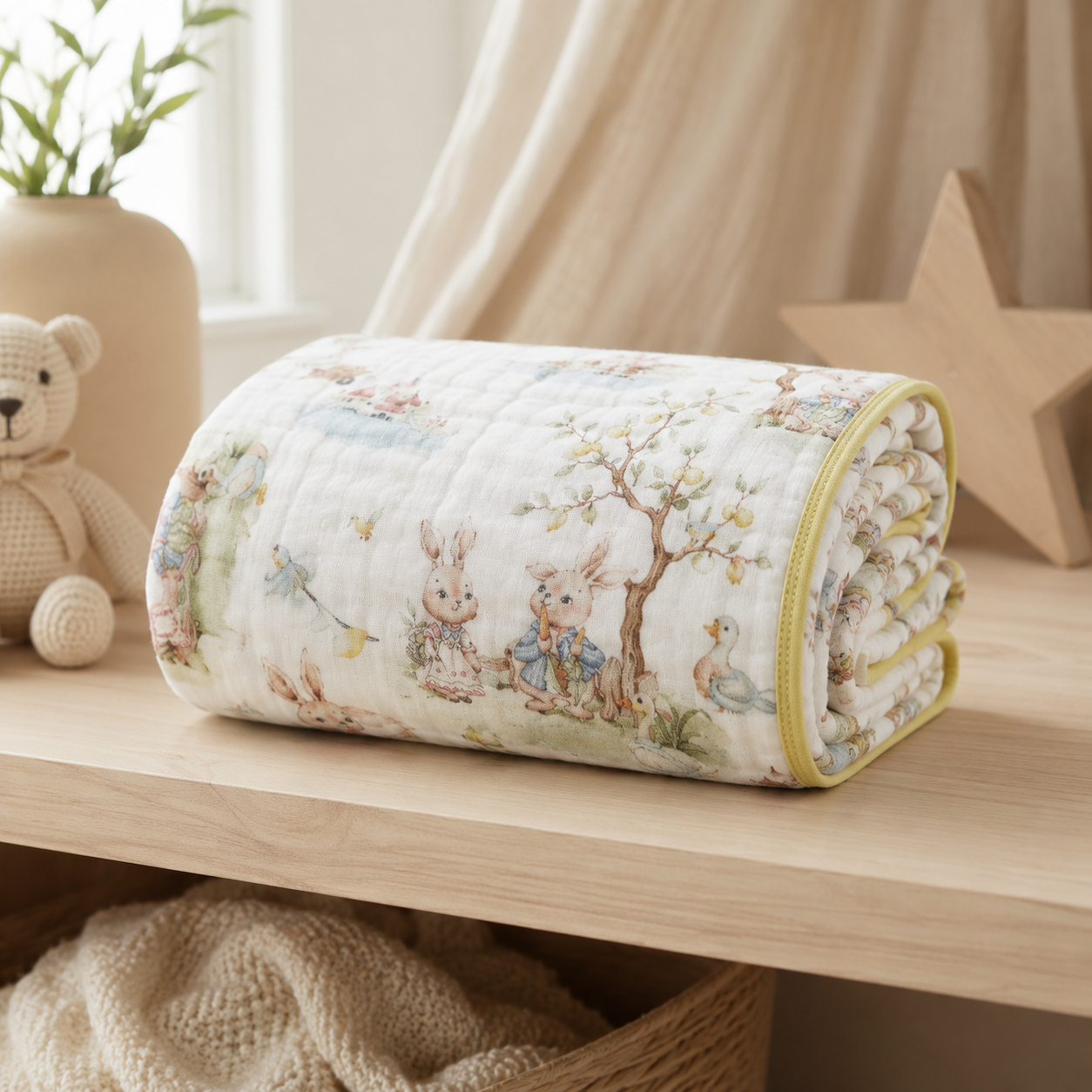 Enchanted Garden Muslin Blanket