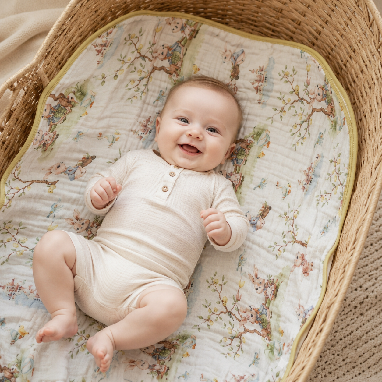 Enchanted Garden Muslin Blanket