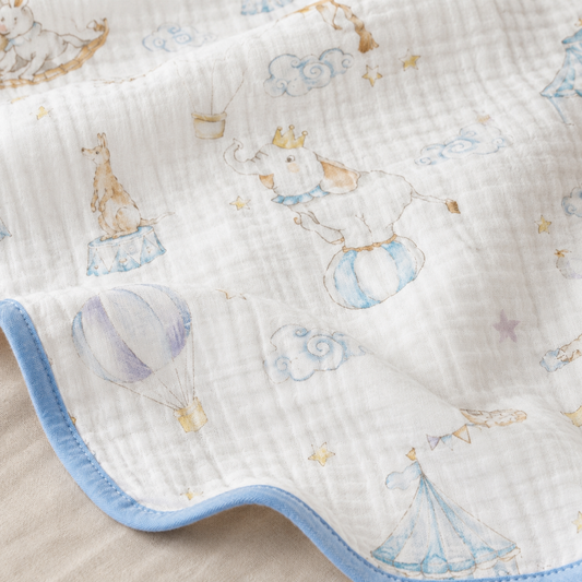 Cloud & Circus Dreams MUSLIN BLANKET