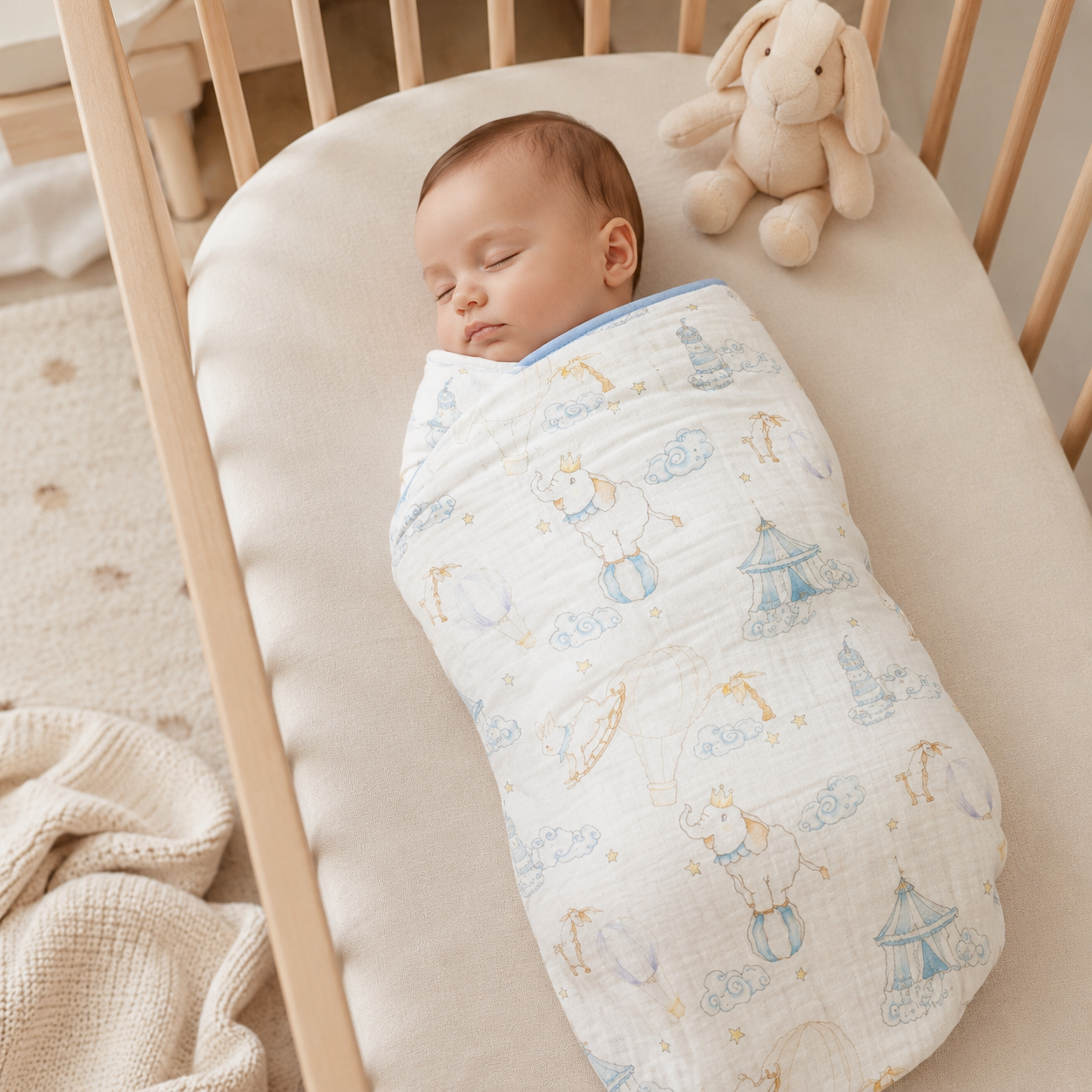 Cloud & Circus Dreams MUSLIN BLANKET