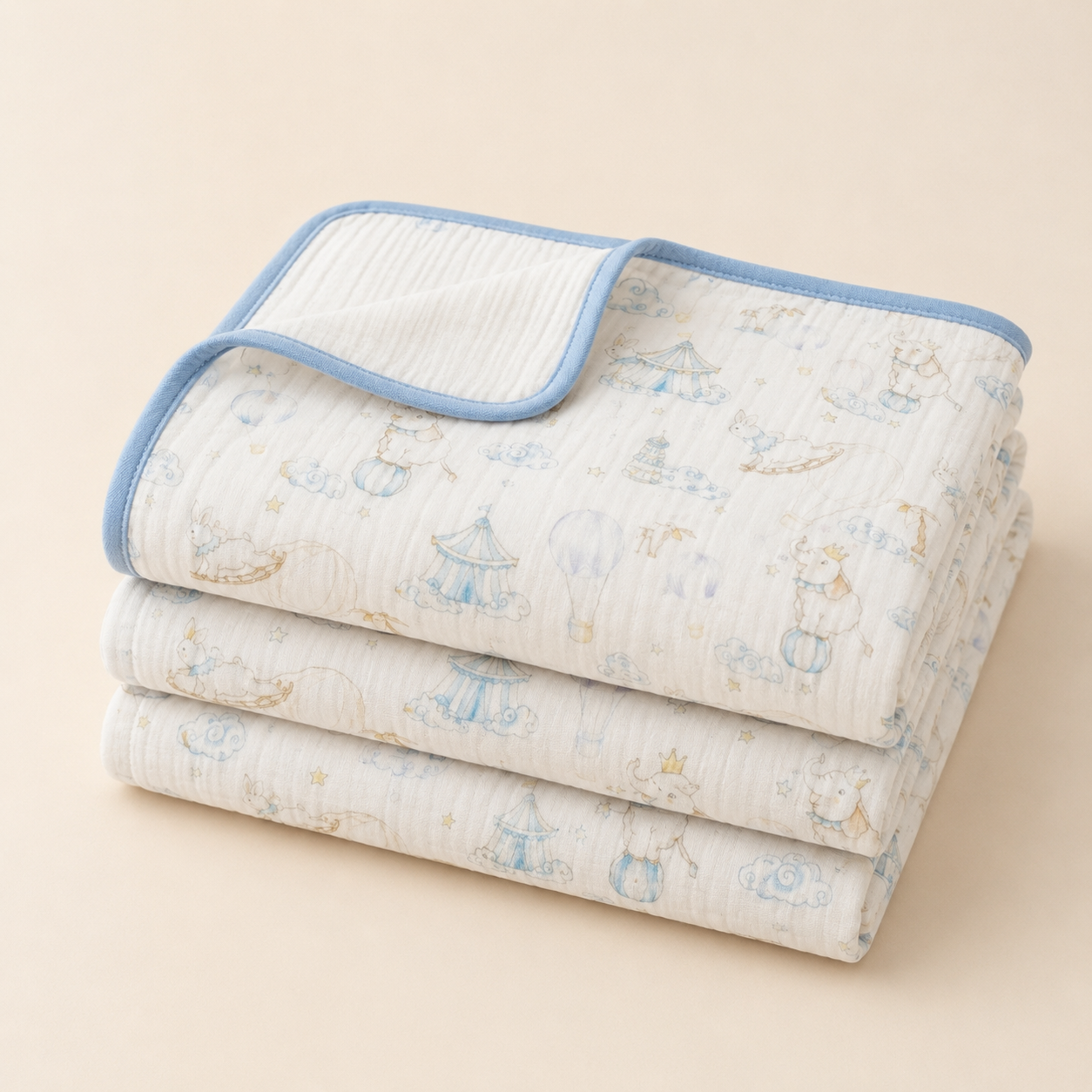 Cloud & Circus Dreams MUSLIN BLANKET