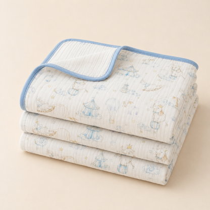 Cloud & Circus Dreams MUSLIN BLANKET