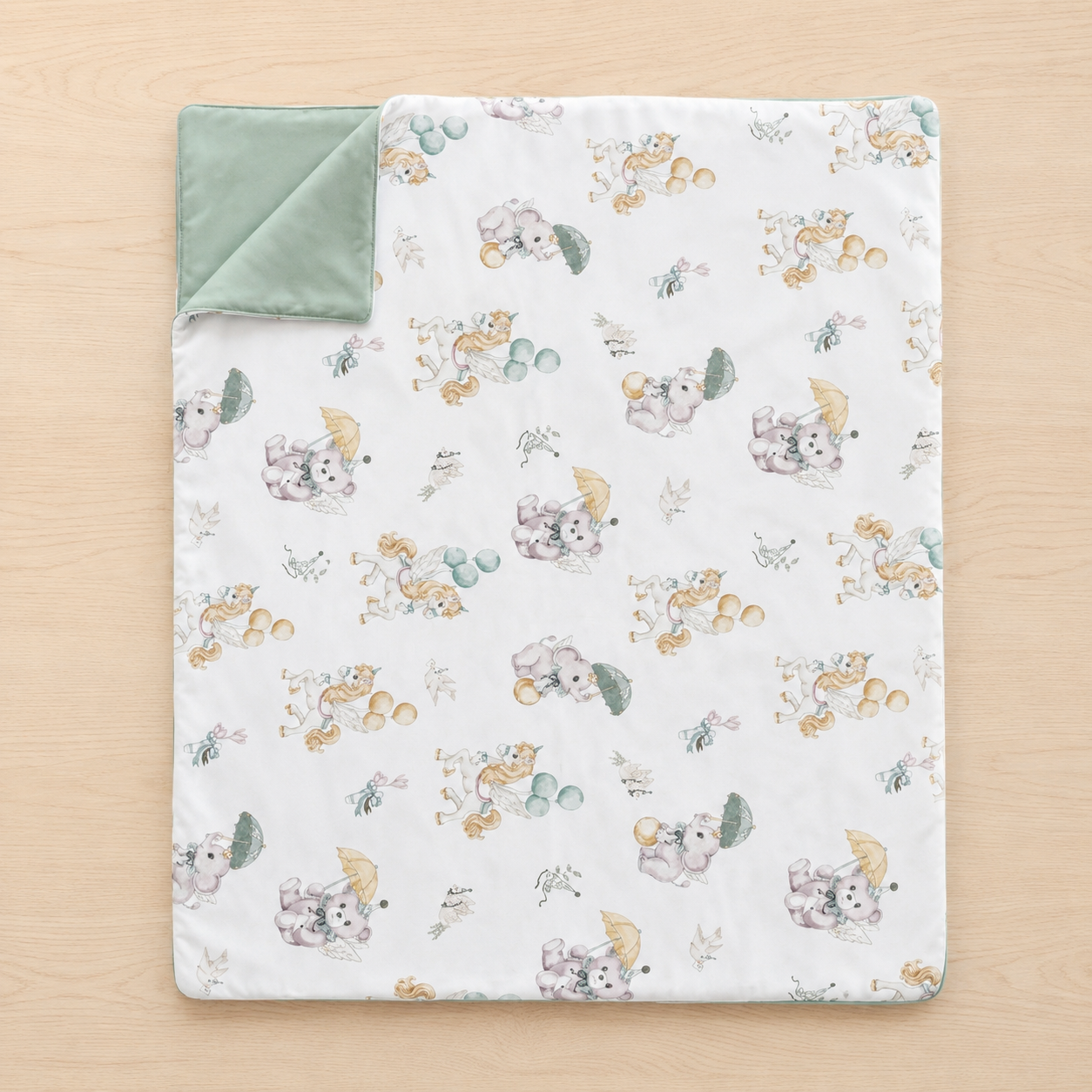 Dreamland Parade Reversible Baby Blanket
