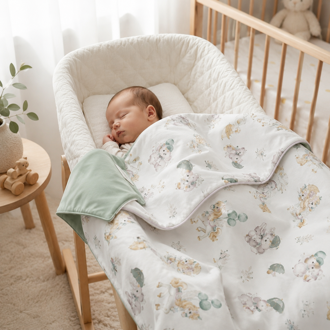 Dreamland Parade Reversible Baby Blanket