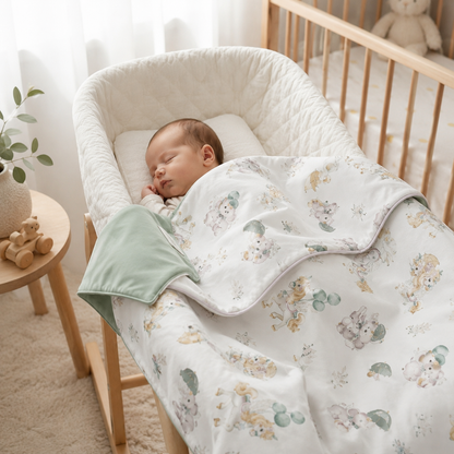 Dreamland Parade Reversible Baby Blanket