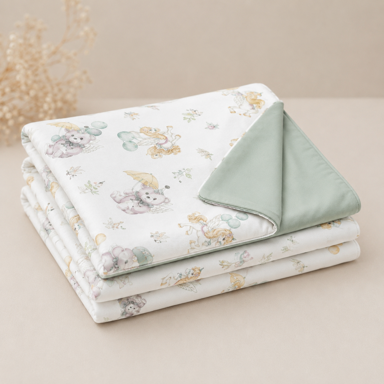 Dreamland Parade Reversible Baby Blanket