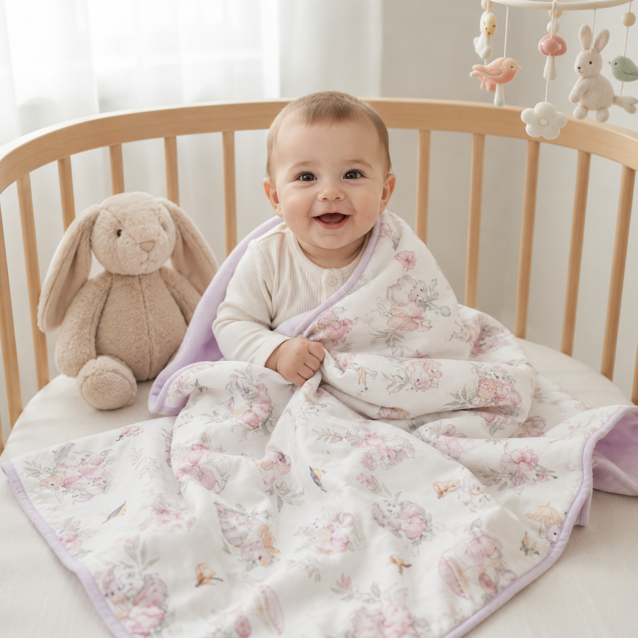 Dreamland Parade Reversible Baby Blanket