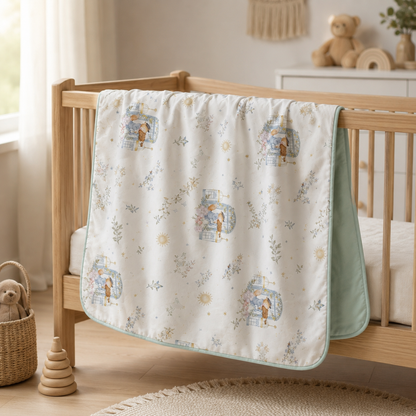 Melodic Fox Quilt Blanket