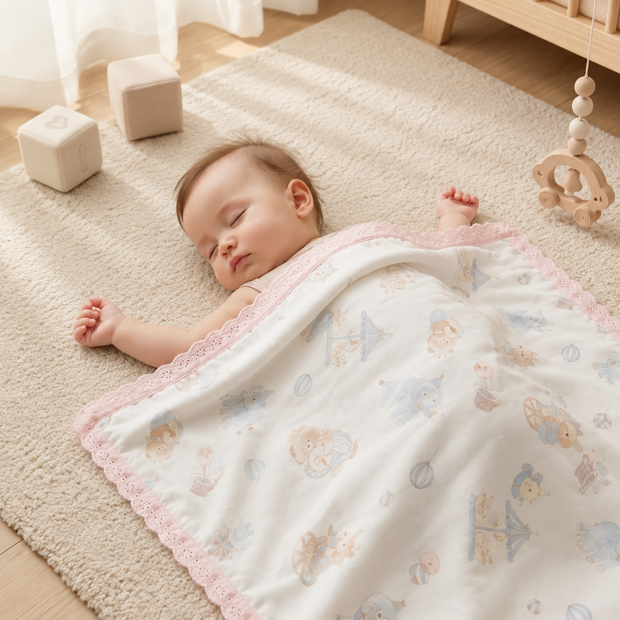 Little Circus Princess Baby Blanket