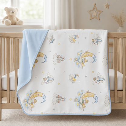 Moonlit Dreams Reversible  Baby Blanket