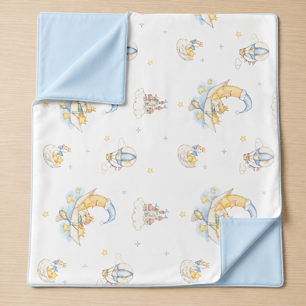 Moonlit Dreams Reversible  Baby Blanket