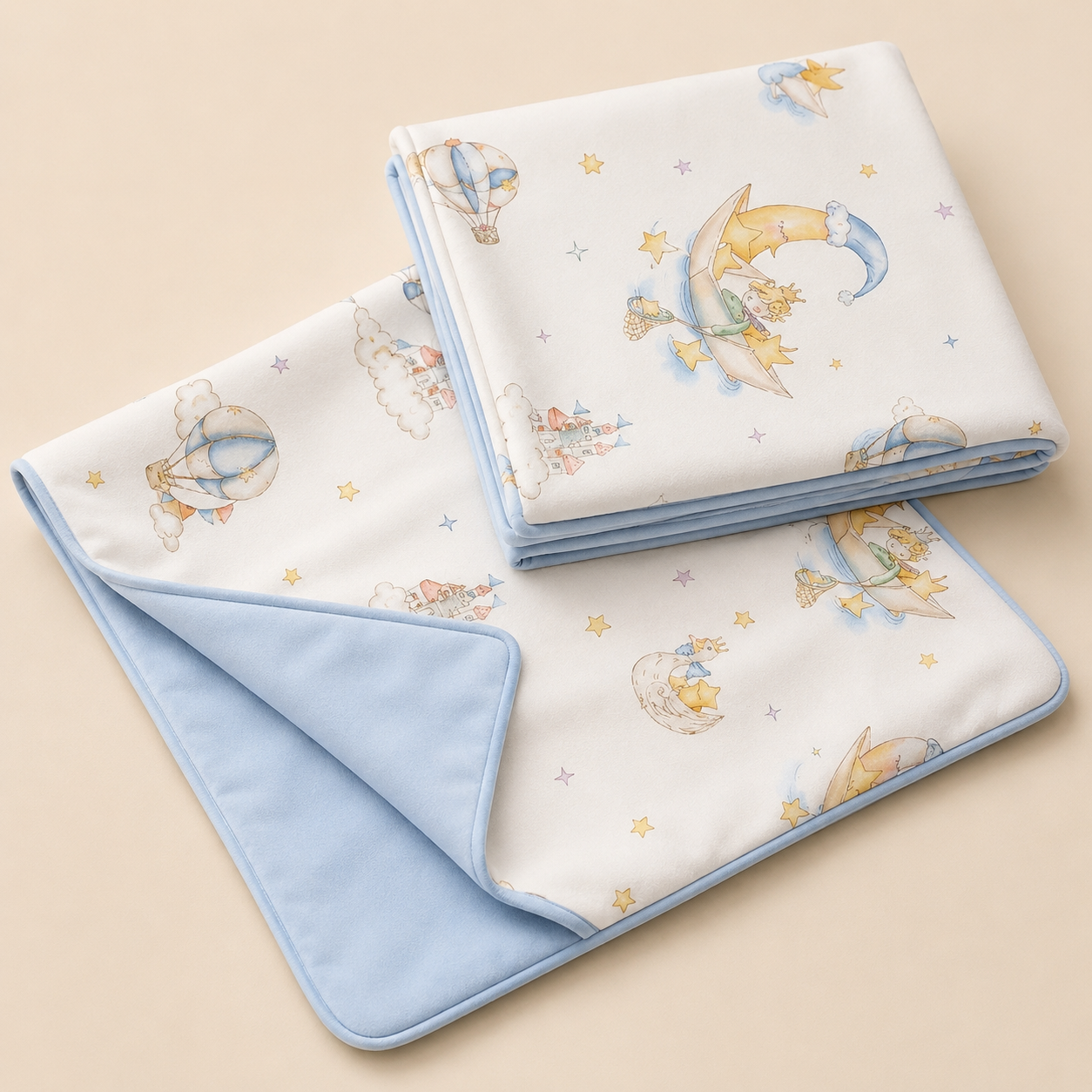 Moonlit Dreams Reversible  Baby Blanket