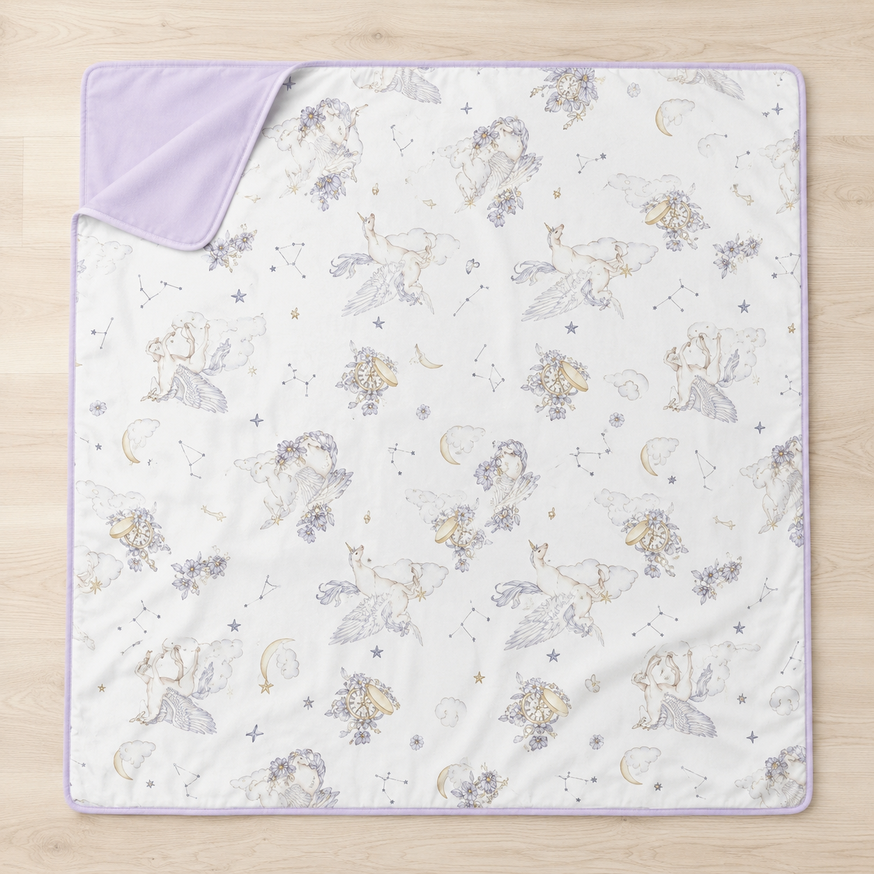Cosmic Unicorn Reversible Blanket