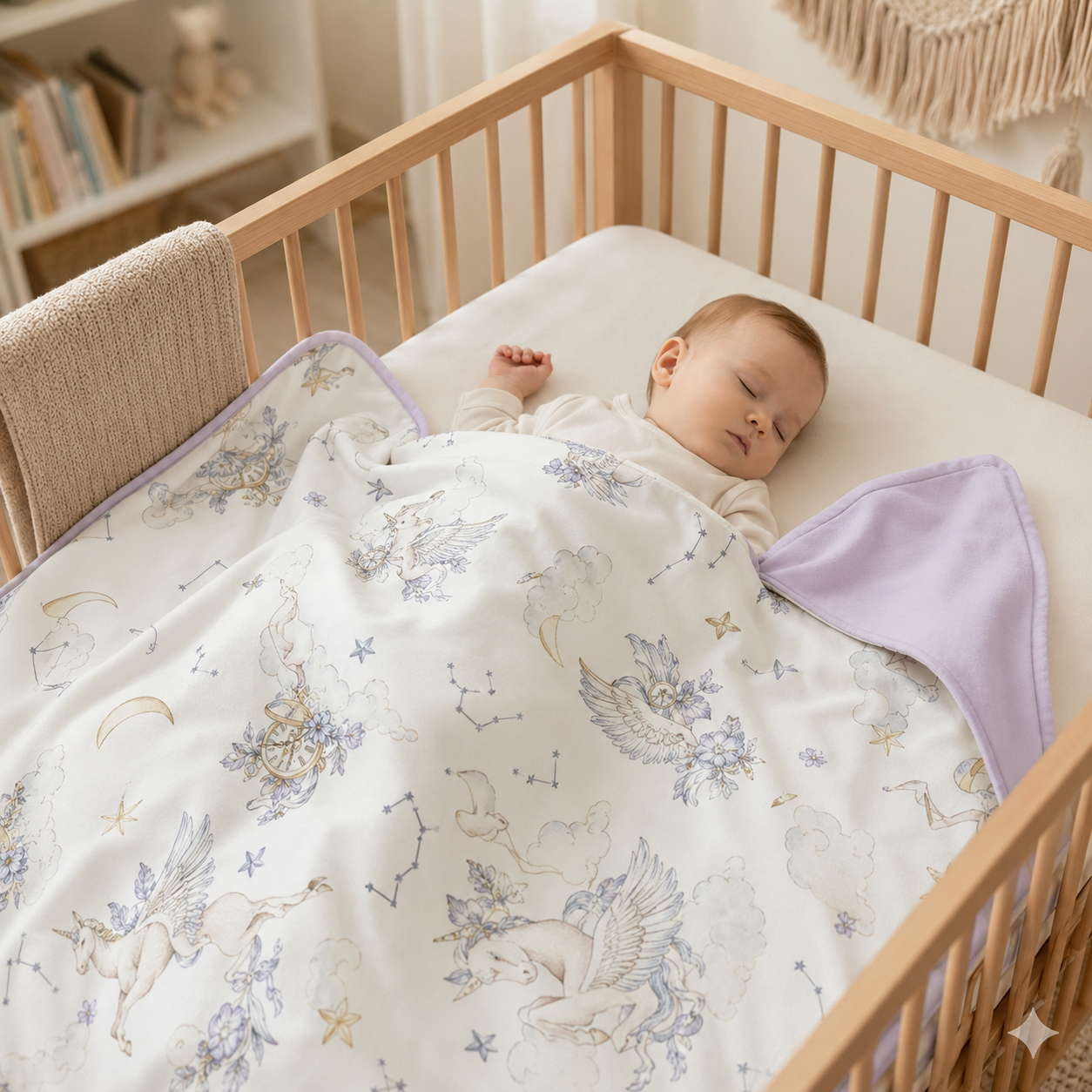Cosmic Unicorn Reversible Blanket