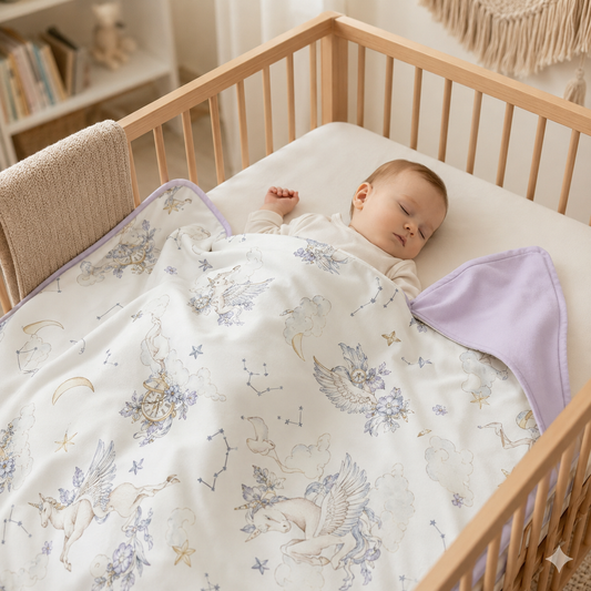 Cosmic Unicorn Reversible Blanket