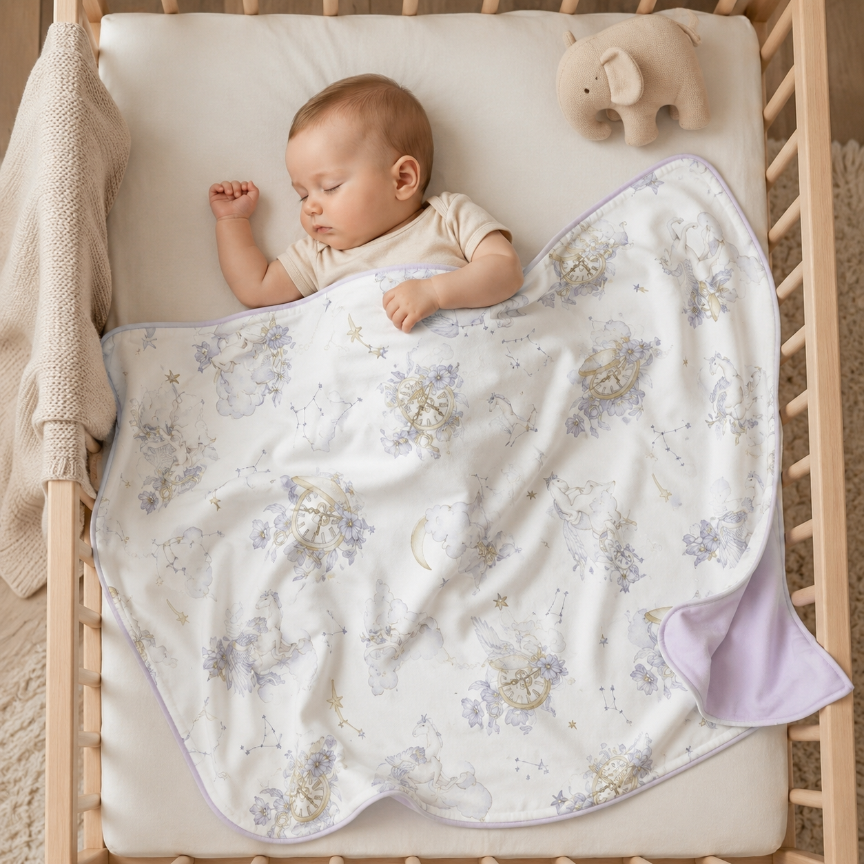 Cosmic Unicorn Reversible Blanket