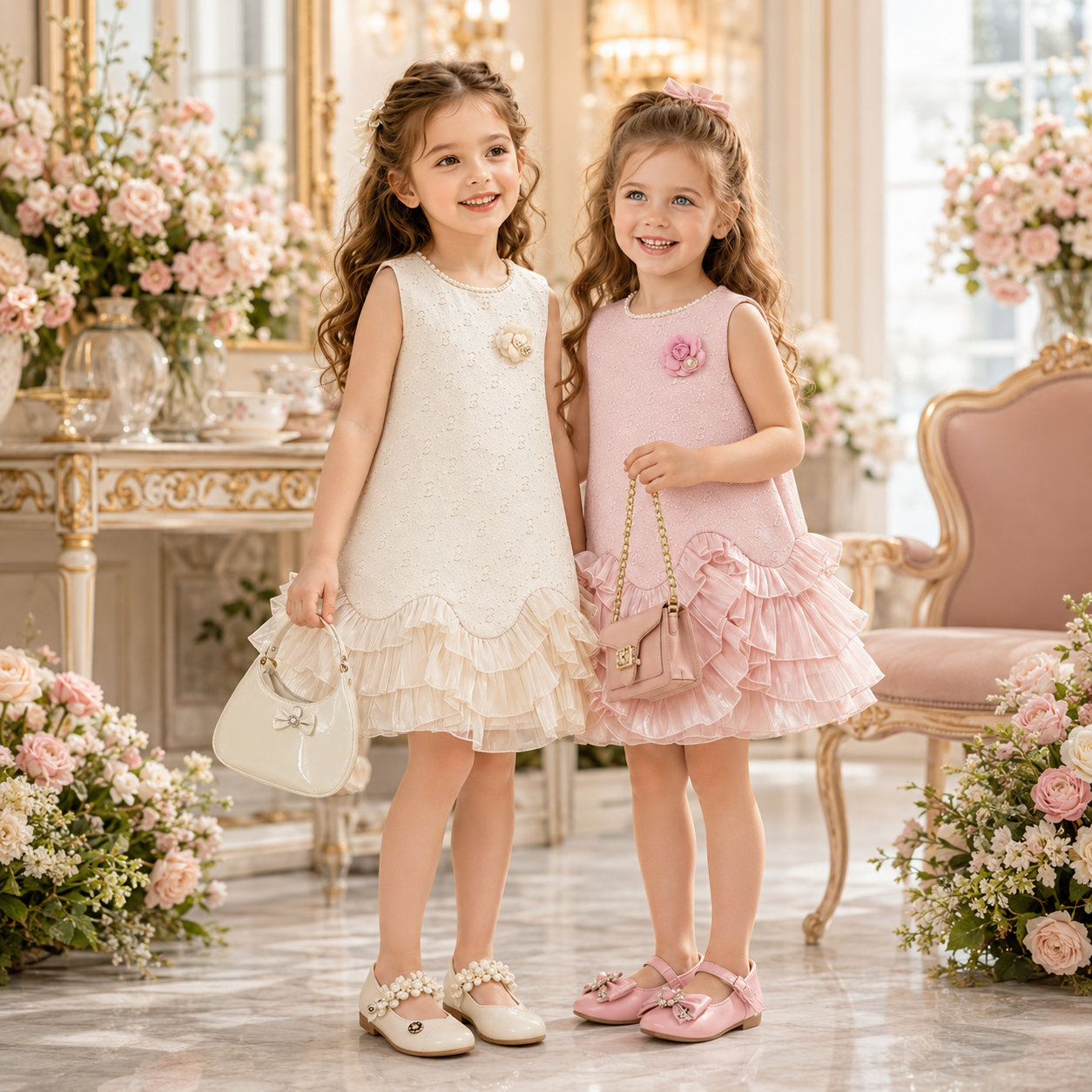 Pearl Ruffle Princess Dress