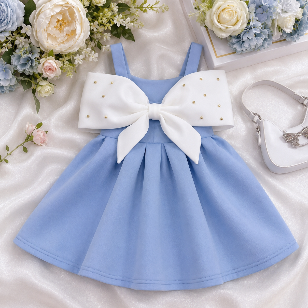 Sky Bow Princess Dress