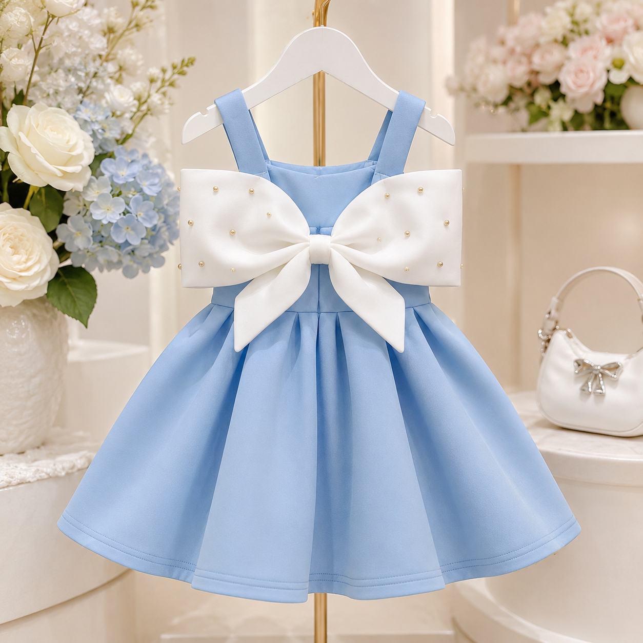 Sky Bow Princess Dress